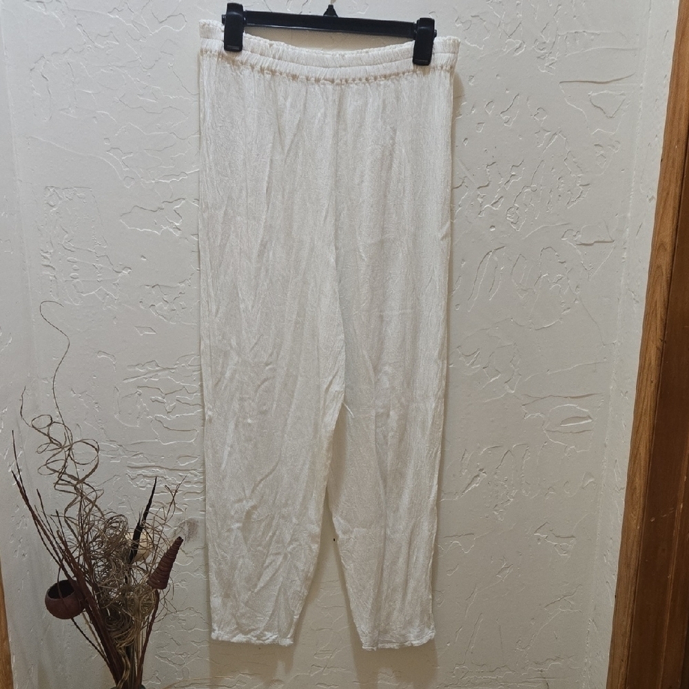 3/$10 Chic Cream Harem Trousers